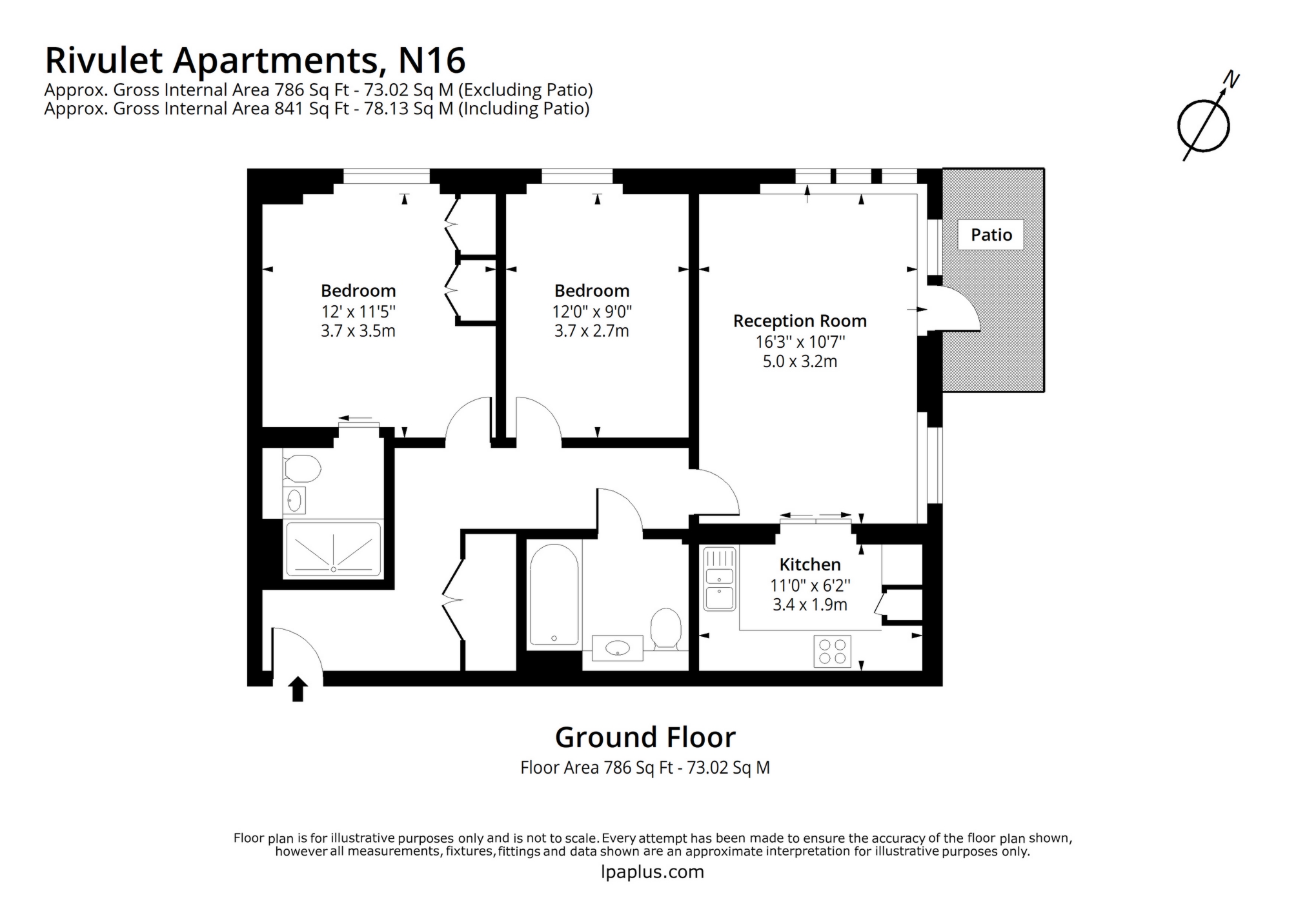 2 bedrooms apartment, 62 Devan Grove Manor House London