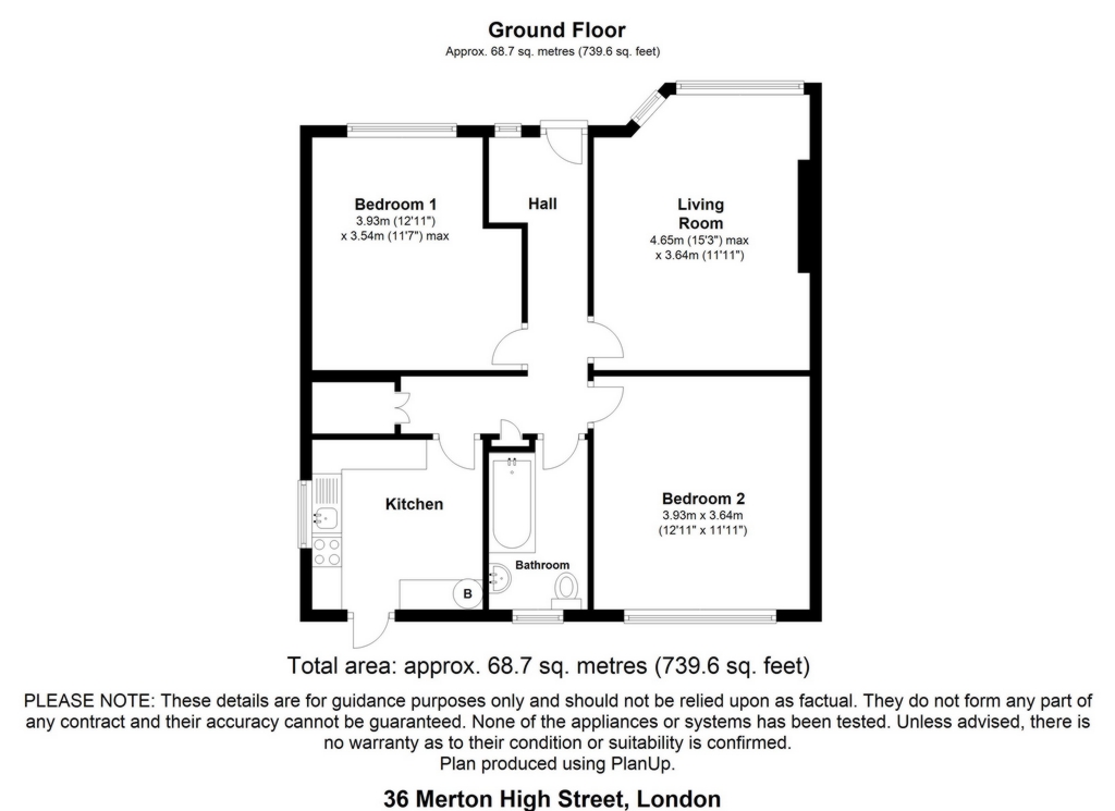 2 bedrooms maisonette, 36 Merton High Street Wimbledon London
