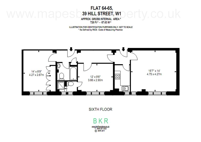 2 bedrooms apartment, 39 Apartment 65 Hill Street Mayfair London