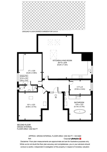 3 bedrooms flat, 18-N Flat 5 Brondesbury Park Brondesbury London