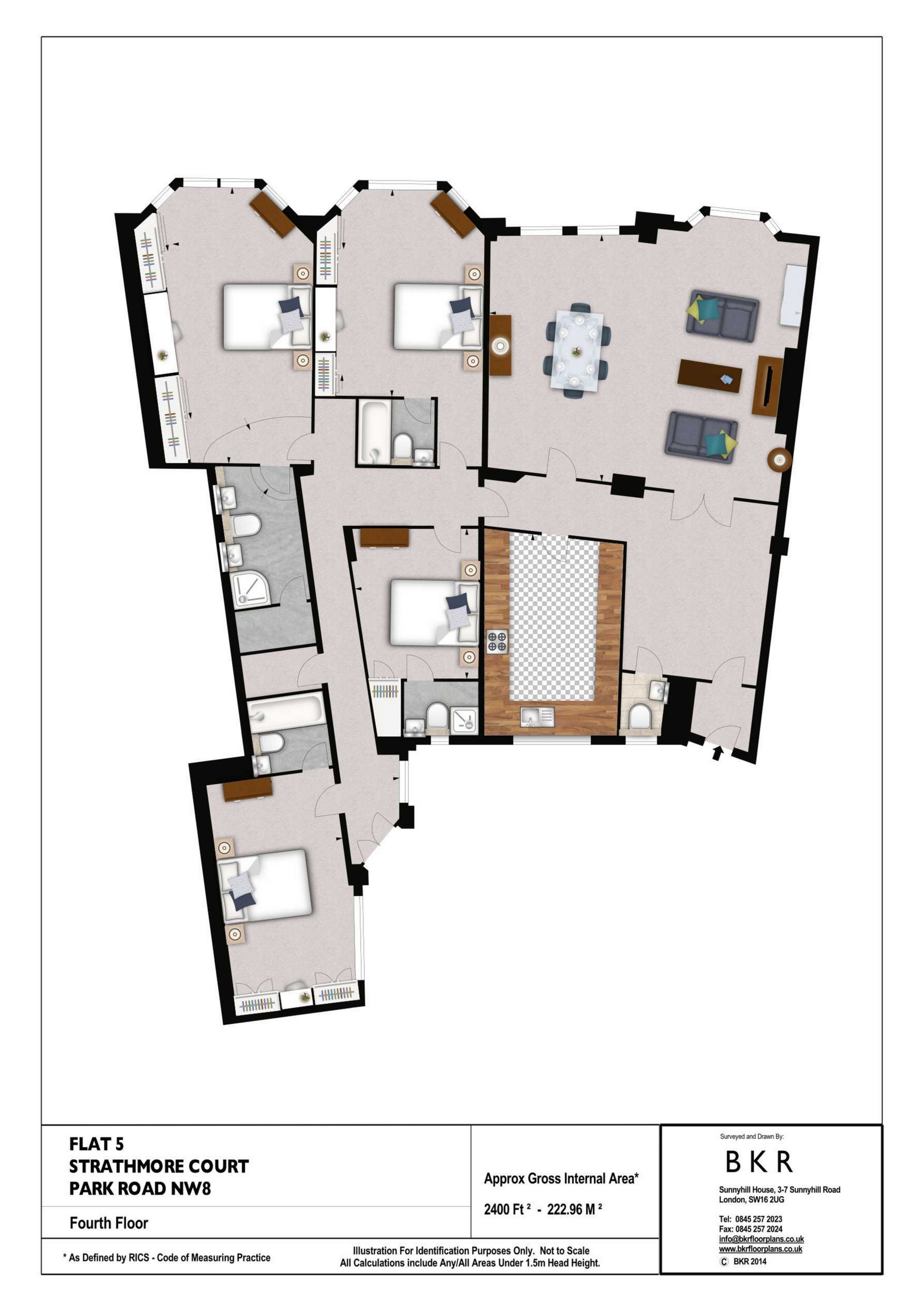5 bedrooms flat, 143 Flat-5 Park Road St Johns Wood London